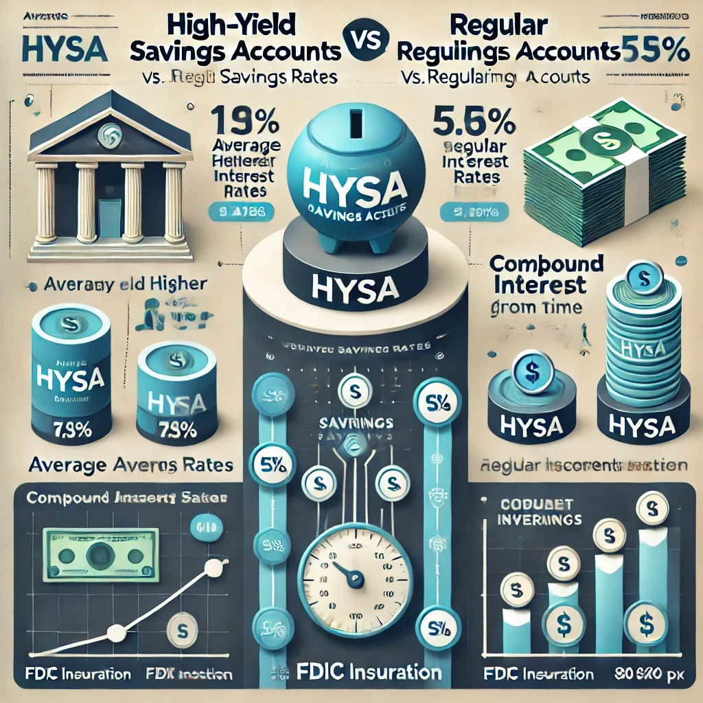 Comparison of High-Yield Savings Accounts vs. Regular Savings Accounts