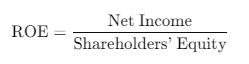 Return on Equity (ROE)